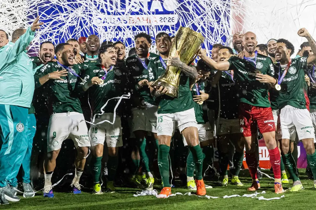 Palmeiras vence Novorizontino e conquista o Paulistão 2026