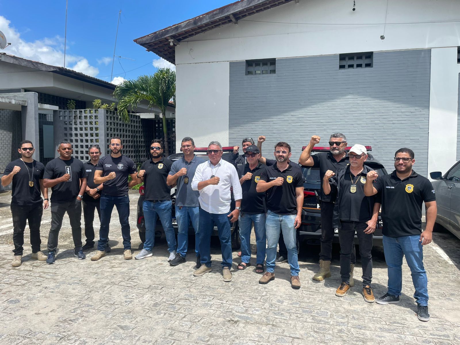  Policiais civis realizam mobilização por valorização salarial na Paraíba